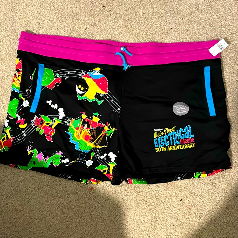Disney Main Street electrical parade glow in the dark shorts